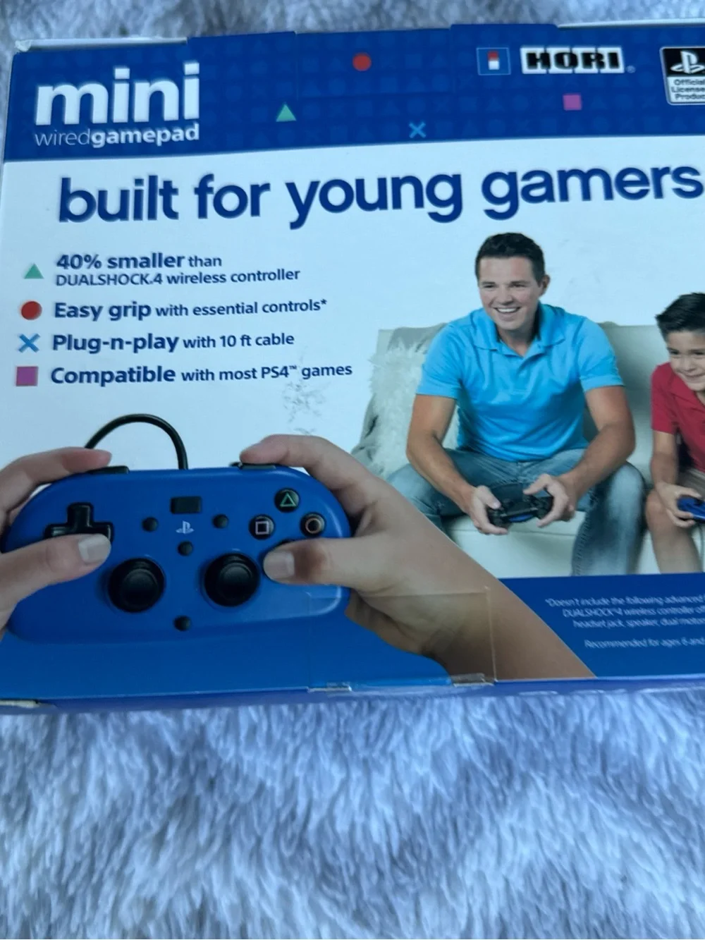 Sony Mini Wired Gamepad in Blue for PS4